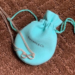 Authentic Tiffany Infinity Double Chain Necklace